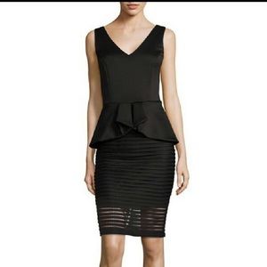 Bisou Bisou Sexy Black Peplum Dress